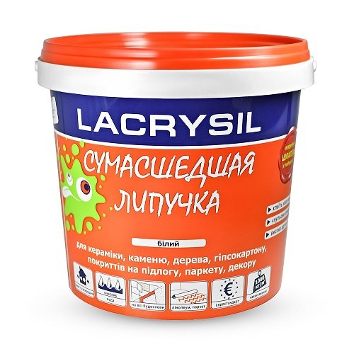 Клей монтажний акриловий Lacrysil "Скажена липучка", 3 кг, білий