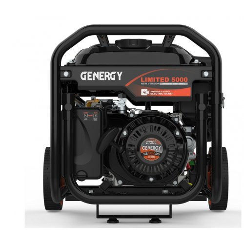 Генератор бензиновий GENERGY LIMITED 5000 RC V2, 4,5кВт, 1ф, колеса, електростартер