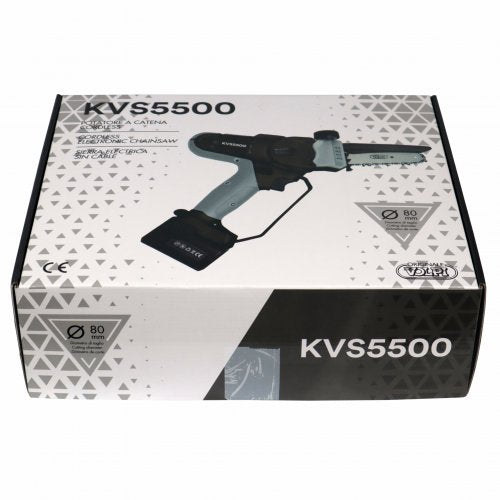 Міні пилка ланцюгова акум. VOLPI  KVS5500, 5"/14.4В, з’ємний акум. 4,0 А/г, (з авто подачою оливи)
